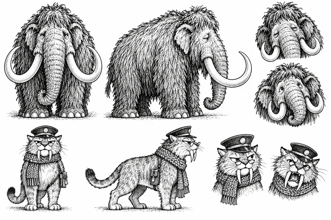 Character sheet: Hugo and Mrs. Fang
